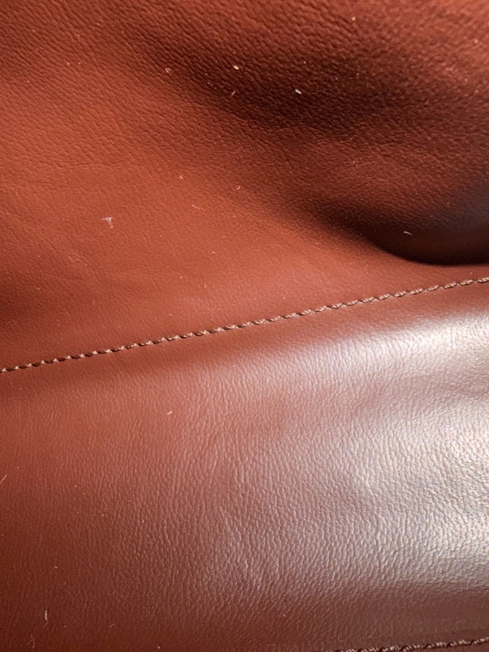 Burberry Tan Check Clutch with Brown Leather Trim - Picture 8 of 8